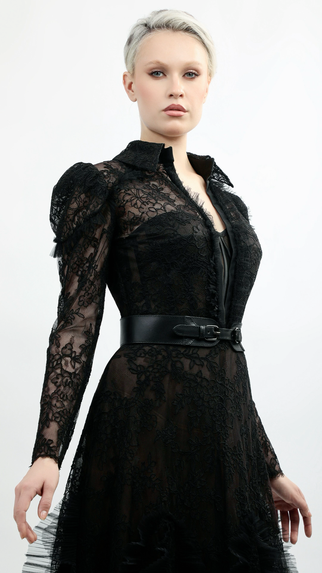 Lace A-Line Gown – Bilal El Dana