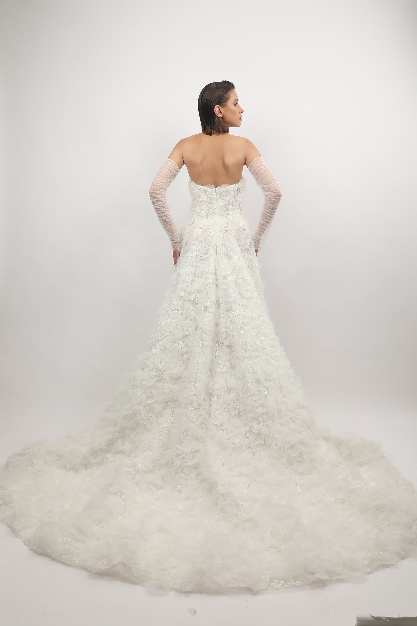 Sweetheart Floral Lace Gown