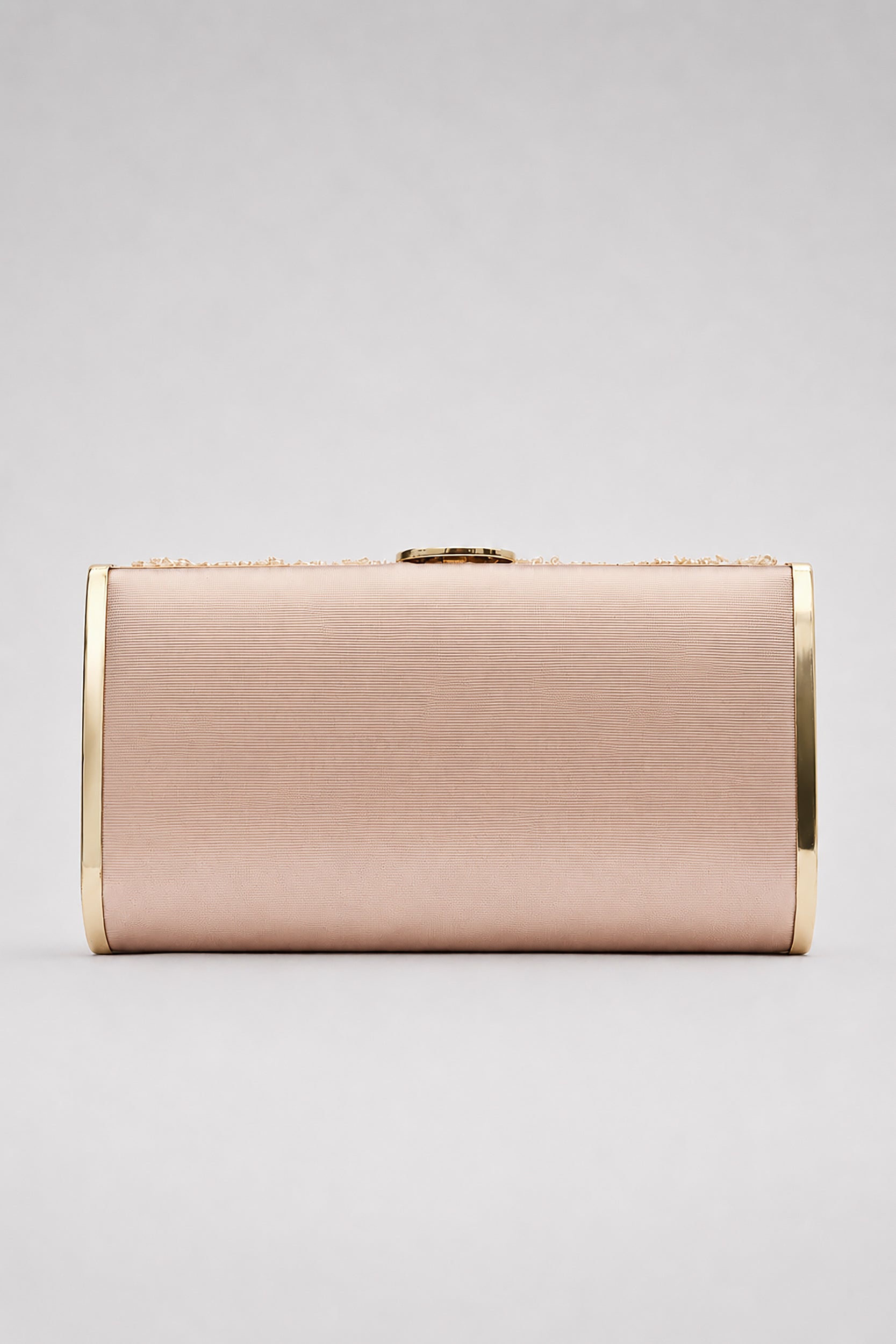 Sequined Champagne and Bronze Clutch
